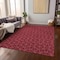 Homeroots 5' X 8' Red Black And Ivory Geometric Washable Indoor Outdoor Area Rug 596759 - alternate 6