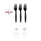 Smarty Had A Party Black Plastic Disposable Forks (1000 Forks), 1000PK 420F-BK-CASE - alternate 8