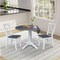 Whitewood Industries Extension Dining Tables, 45 in L, 38 in H, Parawood, 3 Piece Set K05-42DPT-27-C613-2 - alternate 5