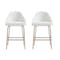 Manhattan Comfort Gracie Counter Stool  in White and Gold - Set of 2 2-CS019-GWH - alternate 7