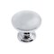 Laurey 1in Mushroom Knob with Ring Base - Summerland - Satin Nickel 12159 - alternate 1
