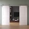 Sartodoors Double Barn Door 36 x 80 inches, BASIC 9233 White, 13FT Silver Rail Track Set, Solid Panel Interi BASIC9233DB-S-SKIN-36 - alternate 5