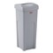 Rubbermaid Commercial Universal Square Trash Can with Swing Lid, 23 gal, Plastic, Gray 2143862 - alternate 1