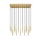 Z-Lite Forest 17 Light Linear Chandelier, Modern Gold, 42 In W 919MP12-17L-MGLD-LED - alternate 6