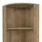 Homeroots 18in Natural Corner Bar Cabinet With Eleven Shelves 488499 - alternate 5