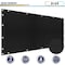 Wrightmaster 3 ft. x 15 ft. Black Balcony Privacy Fence Screen with UV Blockage for Balcony Porch Patio Deck Yard ZR-0315BK - alternate 3