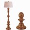 Jonathan Y Taylor 67" Rustic Farmhouse Spindled Resin LED Floor Lamp, Brown Wood Finish JYL3000A - alternate 8