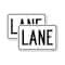 Signmission Lane, 12'' X 18'' 2 Signs, Heavy Gauge Aluminum, 2PK A-1218-2PACK-23890 - alternate 1