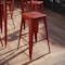 Flash Furniture 30" High Backless Distressed Red Metal Barstool ET-BT3503-30-RD-GG - alternate 1