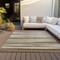 Homeroots 5' X 8' Brown Beige And Gray Striped Washable Indoor Outdoor Area Rug 597314 - alternate 6