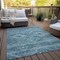 Homeroots 5' X 8' Teal Blue And Aqua Southwestern Washable Indoor Outdoor Area Rug 588733 - alternate 8