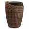Elama 1 Piece Wicker Outdoor Ottoman Chair in Brown and Black ELM-829D-BROWN - alternate 7