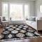 Homeroots 3' X 5' Black Ivory And Taupe Southwestern Washable Indoor Outdoor Area Rug 615116 - alternate 7