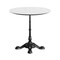 Flash Furniture 31.25" RD Outdoor Tabletop, White Faux Marble, Seamless Surface Technology, 22.75x22.75 Black Base ST-RD31-WHMAR-SDAT2222-GG - alternate 9