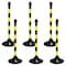 Mr. Chain Black/Yellow Light Duty Stanchion (6-Pack) 91529-6 - alternate 1