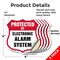 Signmission Security Alarm Shield Sign Protected By, 4 inch X 4 inch, Vinyl Decal, 5PK SHI-D-5PACK-4-460 - alternate 3