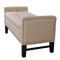 Homeroots 50" Beige and Black Upholstered Linen Bench with Flip top 530659 - alternate 7
