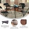 Flash Furniture 33.5 W, 33.5 L, 27.75 H, Foam, Medium Density Fiberboard, Metal, Plastic, Vinyl Top, Black 3-JB-2-GG - alternate 13