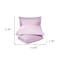 Homeroots Lilac Queen 100% Cotton 300 Thread Count Washable Duvet Cover Set 528528 - alternate 4
