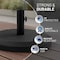 Us Weight Heavy Duty Patio Umbrella Base, Round, Prefilled Concrete, Black, 22 lbs FUB22BLK - alternate 6