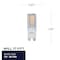 Bulbrite 30-Watt Equivalent T4 Non-Dimmable Bi-Pin (G9) LED Light Bulb Soft White, 2PK 861513 - alternate 7