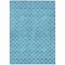 Homeroots 9' X 12' Teal Blue And Ivory Geometric Washable Indoor Outdoor Area Rug 596211 - alternate 5