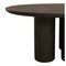 Homeroots 63" Dark Brown Solid Wood Round Top Dining Table 611871 - alternate 5