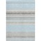 Homeroots 8' X 10' Sky Blue Gray And Beige Striped Washable Indoor Outdoor Area Rug 614836 - alternate 8