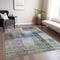 Homeroots 3' X 5' Brown Green And Blue Abstract Washable Indoor Outdoor Area Rug 604276 - alternate 6