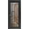 Sartodoors Sliding French Pocket Door Clear Glass, Lucia 2266 Matte Black and Aluminum Strips, Kit Trims Rail LUCIA2266PD-BLK-28 x 84 - alternate 1