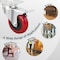 Powertec 3'' Swivel Plate Caster Wheels with 1280 lbs Loads, 4 with Brake & 4 without, PU Castors, 8PK 17217N - alternate 6