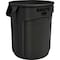 Rubbermaid Commercial BRUTE Trash Can, Round, 55 gal Capacity, 26 1/2 in W, 33 in H, Black 1779739 - alternate 1