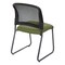 Office Star ProGrid Titanium & Black Visitors Chair, Sled Base, Dillon Green 86725R-R106 - alternate 4