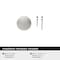 Amerock Chalice 1-1/4 inch (32mm) Diameter Polished Chrome Cabinet Knob, 10PK 10VMP3702226 - alternate 3