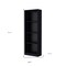 Homeroots 71" Black Wood Four Tier Bookcase 546186 - alternate 6