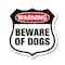 Signmission Dog Warning Shield Sign Beware Of Dogs, 18 Inch X 18 Inch, Plastic Sign SHI-P-18-376 - alternate 1