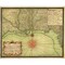 Homeroots 16" X 20" C1747 Map Of The Gulf Coast Vintage  Poster Wall Art 391951 - alternate 1