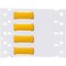 Brady BSP45 Series PermaSleeve Low Smoke Zero Halogen Wire Marking Sleeves, 0.187 in. Dia x 1 in. W, Yellow SA-2LSZH-187-1-YL - alternate 2