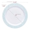 Smarty Had A Party White Turquoise Blue & Silver Mosaic Plastic Dinnerware Set, 120 Dinner Plates, 120 Salad Plates, 240PK 890TBSVP-CASE - alternate 6