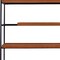 Homeroots 70" Oak And Black Metal and Wood Six Tier Etagere Bookcase 486300 - alternate 4