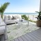 Homeroots 3' X 5' Mint Green And Ivory Floral Washable Indoor Outdoor Area Rug 611156 - alternate 6