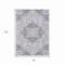 Homeroots 5' X 8' Lavender And Ivory Medallion Washable Indoor Outdoor Area Rug 617462 - alternate 8