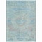 Homeroots 5' X 8' Sky Blue And Blush Medallion Washable Indoor Outdoor Area Rug 615741 - alternate 6