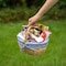 Wickerwise Picnic Basket with Handle and Washable Plaid Liner - Ideal for Outdoor Adventures,  QI004718.S - alternate 6