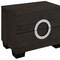 Homeroots 18" Dark Brown Two Drawers Manufactured Wood Mirrored Nightstand 329647 - alternate 4