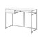 Homeroots 42" White and Silver Computer Desk 333418 - alternate 5