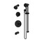 Symmons Dia HydroMersion Double Handle Tub and Shower Trim Kit with Hand Spray (Valve Not Included) 3596BMB15TRM - alternate 1