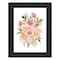 Homeroots Peachy Petals Black Framed Print Wall Art 529874 - alternate 3