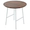 Leisuremod Round 19.7 in W, 19.3 in L, MDF/Stainless Steel, Walnut RSW-19WN - alternate 8
