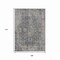 Homeroots 9' X 12' Charcoal And Silver Abstract Washable Indoor Outdoor Area Rug 616608 - alternate 7